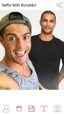 Selfie With Ronaldo! android App screenshot 1